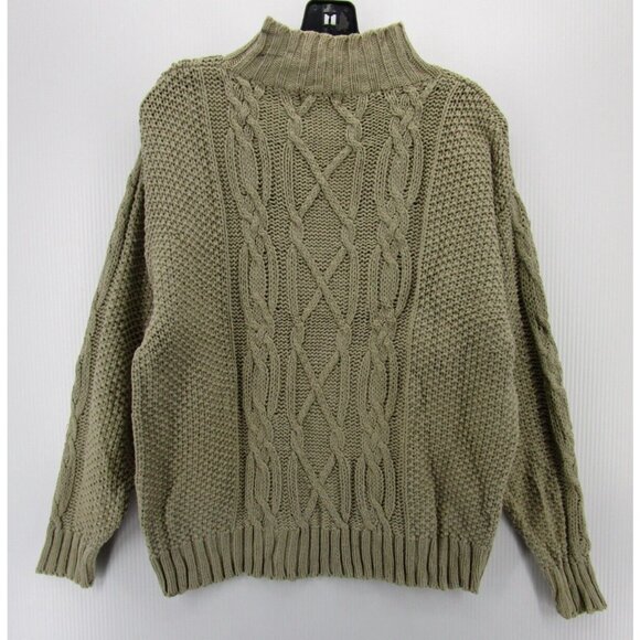 VINTAGE Princeton Club Sweater Medium Pullover 90s Preppy Cable Knit - Picture 6 of 9